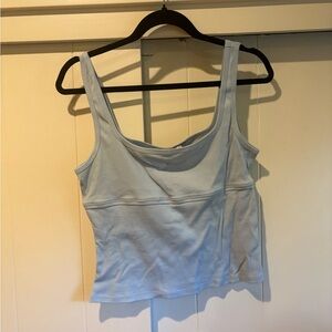 Reformation Sky Blue Ribbed Tank